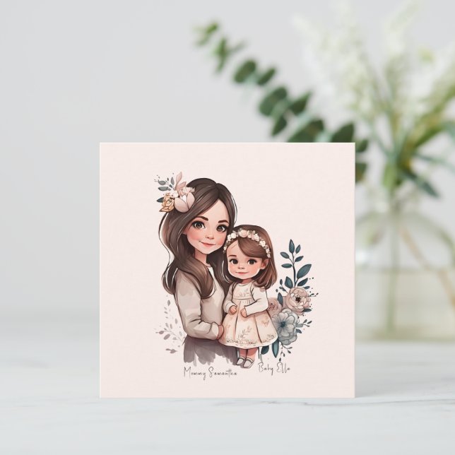 Bono de mamá y hija Adorable (3) (Anverso de pie)