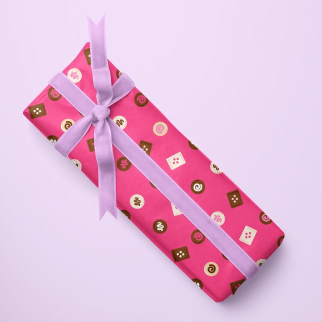 Bonos de chocolate moderno - Trío de papel envuelt (Modern chocolate bonbons wrapping paper- for Valentine's Day, birthdays, anniversaries, and more.)