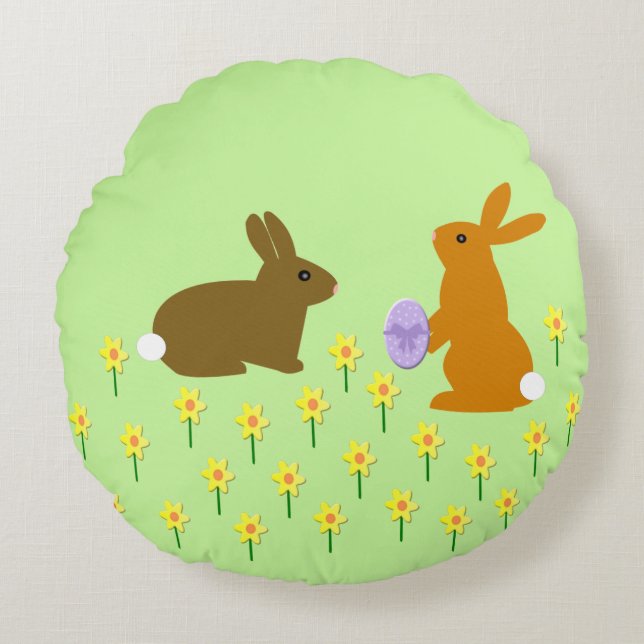 Bonos y Daffodils de Semana Santa y Almohada (Anverso)