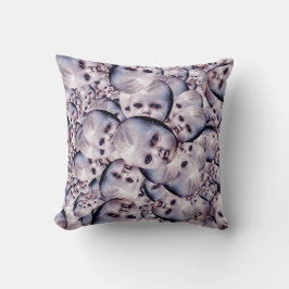 boo arte de muñecas oscuras adornado cojín