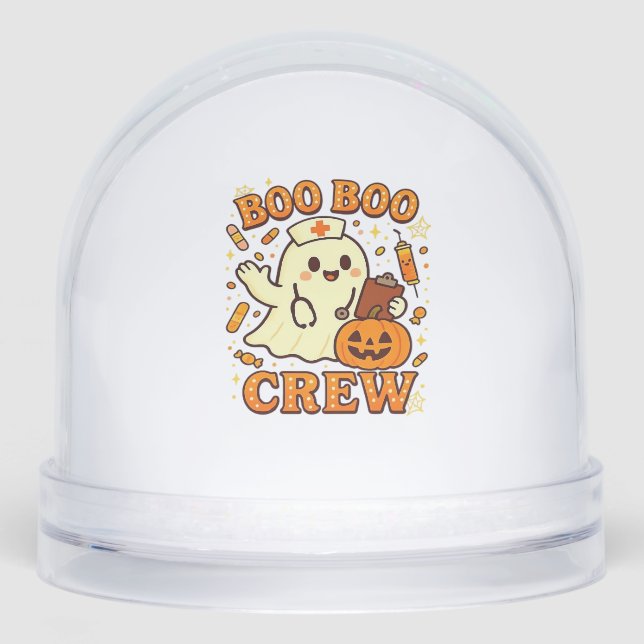 Boo Boo Crew Nurse Funny Halloween Ghost Nurse Gir (Anverso)