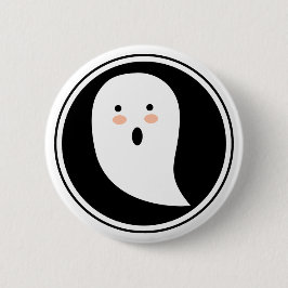 ¡Boo! botón de retroceso de fantasma de Halloween