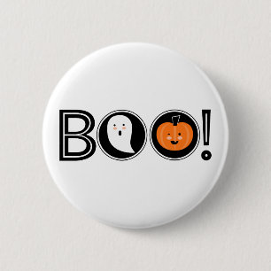 ¡Boo! botón de retroceso de Halloween