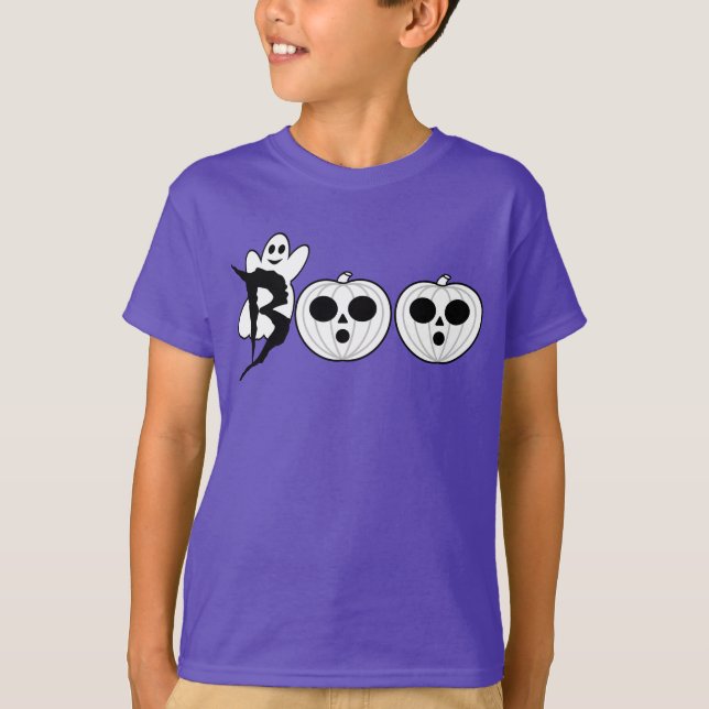 ¡BOO! Camiseta fantasma de Halloween (Anverso)