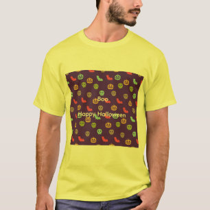 Boo camiseta feliz de Halloween