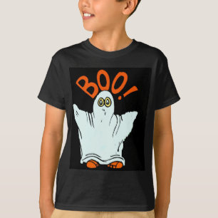 ¡Boo! Camiseta oscura para niños
