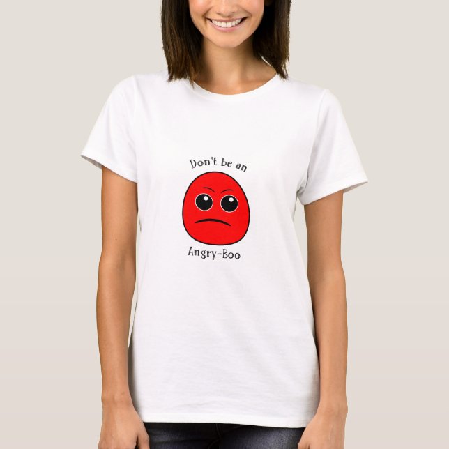Boo camisetas - Angry-Boo (Anverso)