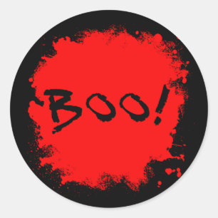 ¡BOO! con Pegatinas de sangre salpicados