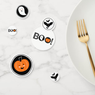 ¡Boo! Confetti de mesa de Halloween