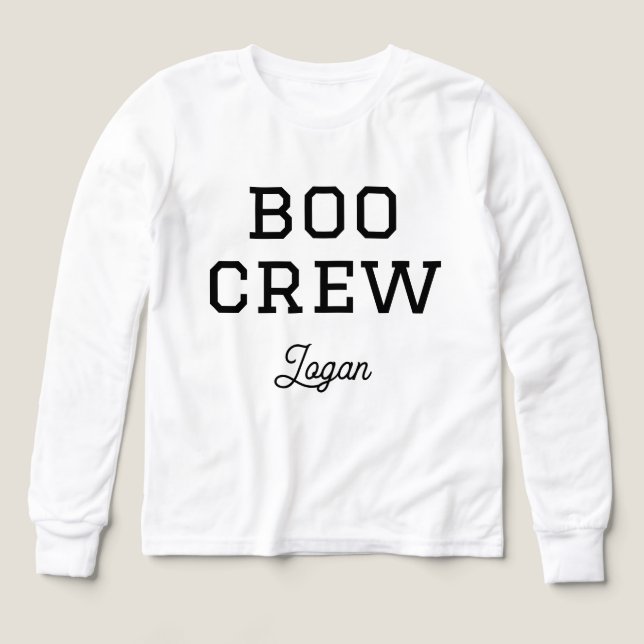 Boo Crew Monogrammed Halloween (Diseño frontal)