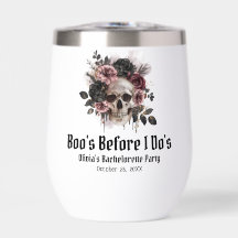 Boo de Halloween antes de la fiesta de la soltera