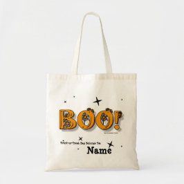 ¡Boo de Halloween! Bolsa de truco o tratamiento