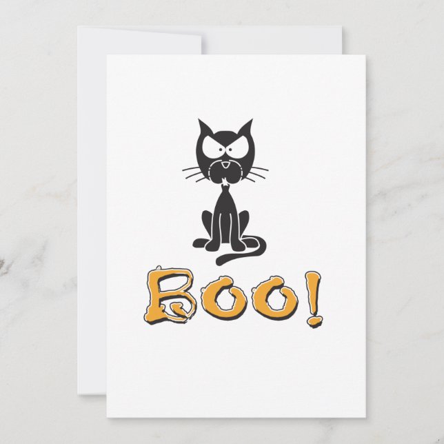 ¡Boo de Halloween! Invitación de fiesta (Anverso)