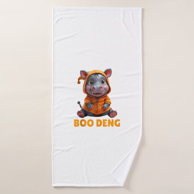 Boo Deng Tee Funny Moo Deng Costume Bebé Hippo Hal (Toalla de baño)