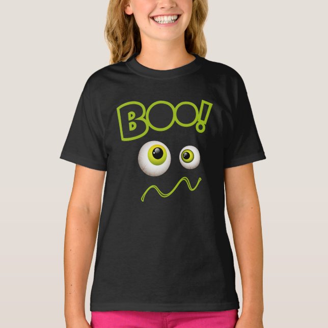 Boo Feliz disfraz de Halloween para camisetas de c (Anverso)