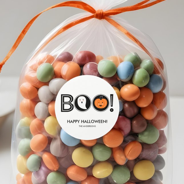 ¡Boo! Feliz Pegatina de Halloween (Subido por el creador)