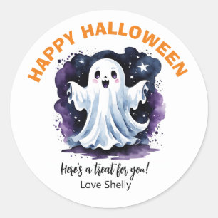 ¡Boo! Feliz pegatina Ghost Halloween