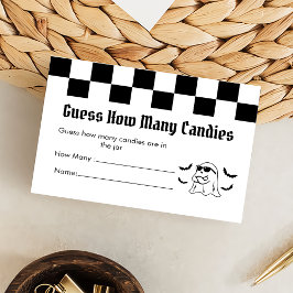 Boo Funny Halloween Fiesta Tarjeta de Gabinete