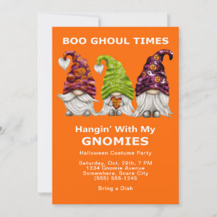 Boo Ghoul Times colgando con la invitación de mis