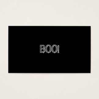 ¡BOO! Grungy Font, blanco y negro.