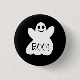 ¡Boo! Insignia del botón fantasma de Halloween
