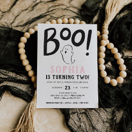 ¡Boo! Invitación a Halloween de la Segunda Fiesta 