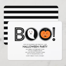 ¡Boo! Invitación a la fiesta de Halloween