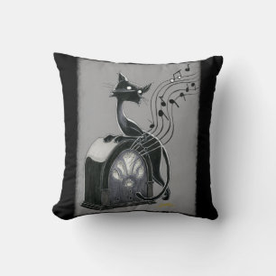 Boo Kitty escucha el Cojín decorativo musical