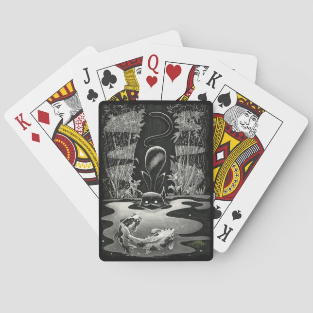 Boo Kitty Pescando Cartas (Reverso)