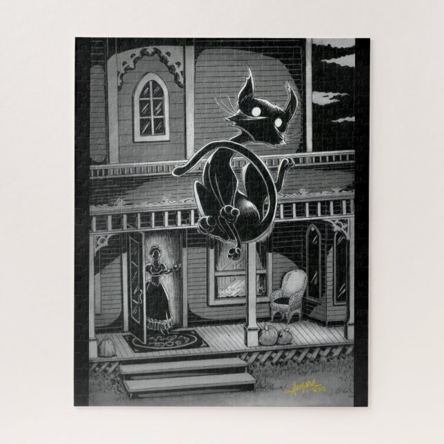 Boo Kitty Vola Rompecabezas (Vertical)