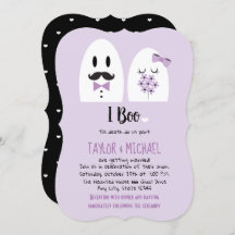 Boo las invitaciones a la boda de Halloween