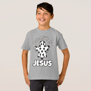 Boo-lieve en Jesús Niños Camiseta de Jersey fina