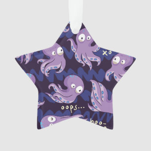 Boo Octopus Cute Niños Púrpura Ropa Y Decoración