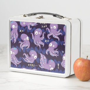 Boo Octopus Cute Niños Púrpura Ropa Y Decoración