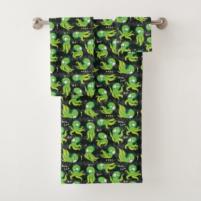 Boo Octopus Green Kids Clothing & Décing (In situ)