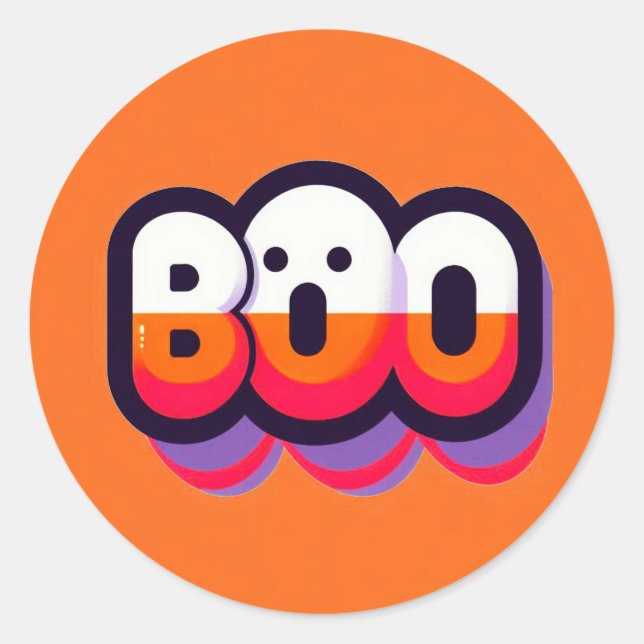 Boo Pegatinas (Anverso)