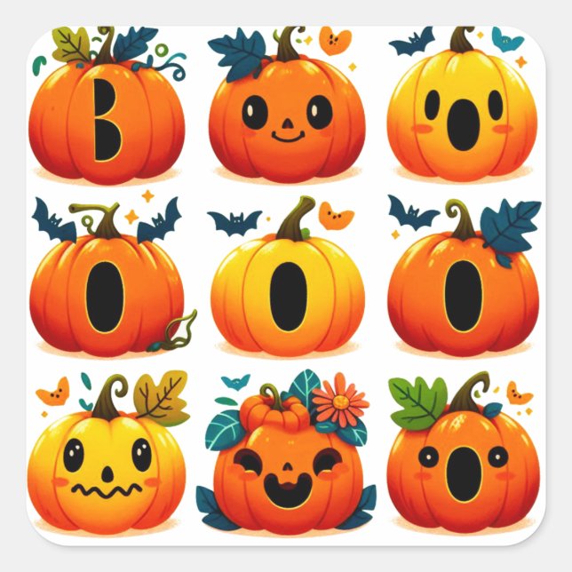 Boo Pegatinas (Anverso)