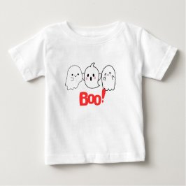 ¡Boo! Pequeña camiseta de Halloween de sabor y fan