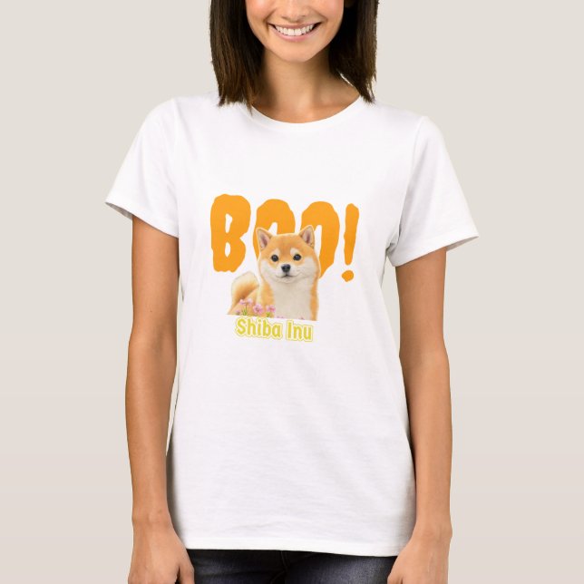 ¡Boo! Shiba Inu | Mejor camiseta para Shiba Inu (Anverso)