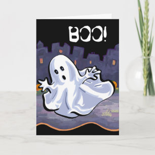 ¡BOO! Tarjeta Ghost Halloween
