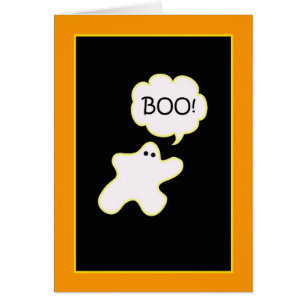 ¡Boo! Tarjeta Ghost Halloween