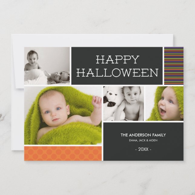 ¡BOO! | TARJETAS DE FOTO DE HALLOWEEN (Anverso)