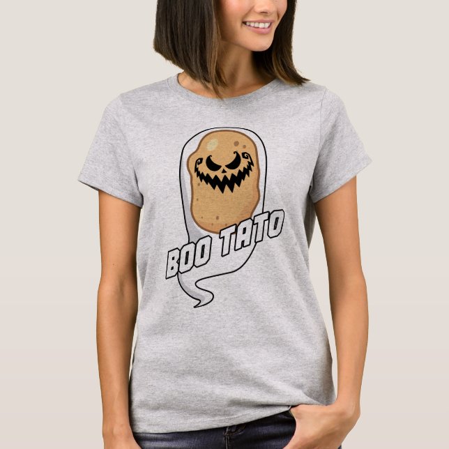 Boo-Tato Spooky Potato Food Halloween Camiseta (Anverso)