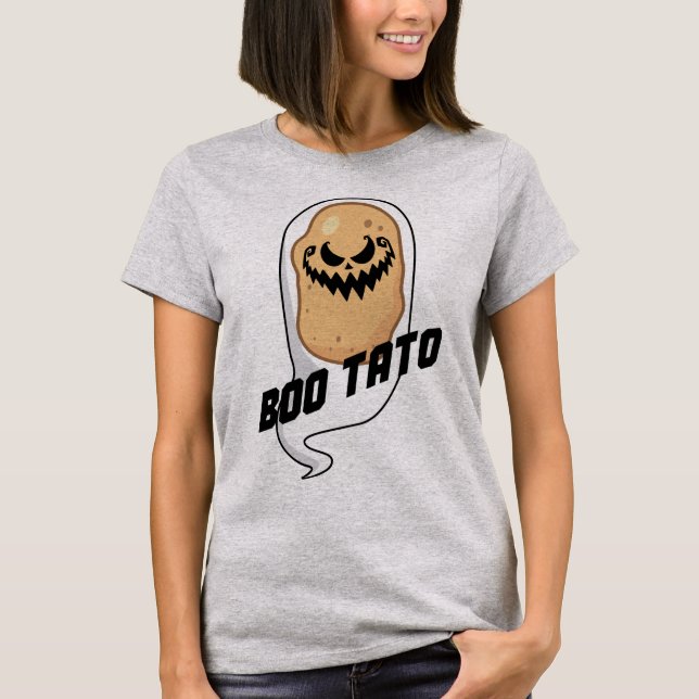 Boo-Tato Spooky Potato Food Halloween Camiseta (Anverso)