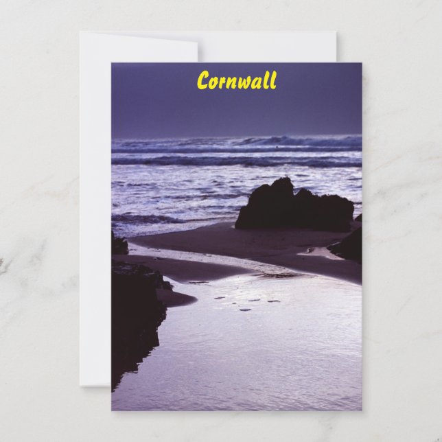 Boobys Bay, tarjeta Cornwall (Anverso)