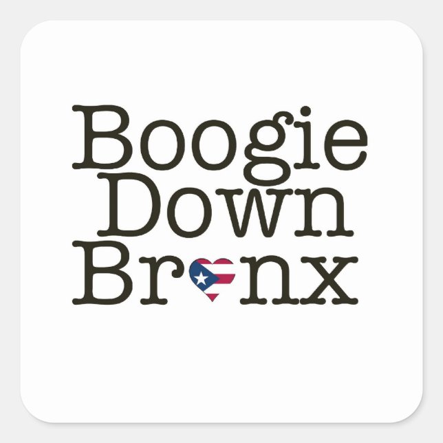 Boogie Down Bronx Pegatina (Anverso)