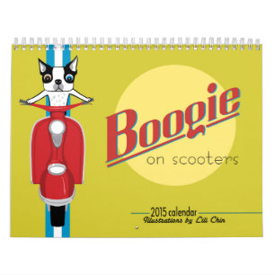 Boogie en *reprinted* del calendario de las vespas