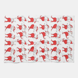 Boogie Woogie Santa Claus Holiday Kitchen Toalla