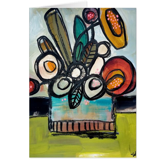 Book — floral pintada a mano (Frente)