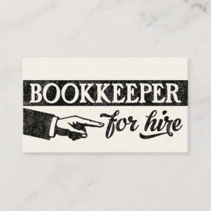 Bookkeeper Para Contratar Tarjetas De Negocio - Of